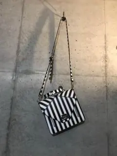ザラ ストライプ ショルダーバッグ