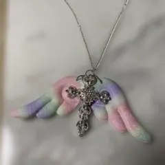 ロリータ天使の羽ネックレスy2k平成フェアリーグランジ　コスプレ　ウィッシュコア