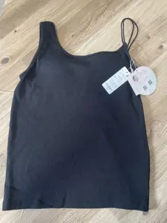 【新品】しまむらilsoloreyohカップ付きタンクトップMサイズ中黒ブラックのサムネイル