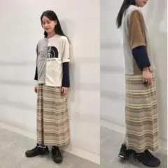大人気《ザ ノースフェイスパープルレーベル×ナナミカ》アシンメトリー ロゴTのサムネイル