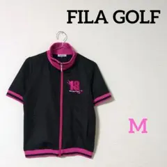 FILAGOLF　フィラゴルフ　レディース　ゴルフウェア　アウター　半袖　黒　M