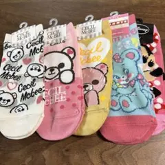 5足セット　CECIL McBEE クマ ソックス swimmer ミニー　靴下のサムネイル