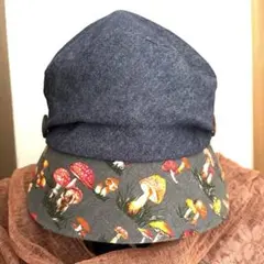オリジナル　きのこ柄の帽子　未使用品