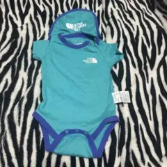 THE NORTH FACE ターコイズロンパース 80