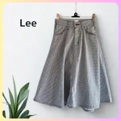 セール✨Lee ヒッコリー サーキュラースカート XS 日本製 ホワイトネイビー