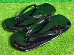 ka na ta かなた 下駄 geta ブラック レザー - メルカリ