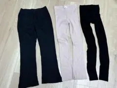 ZARAキッズ/ユニクロフレアパンツ　　しまむらレギンス　160サイズ