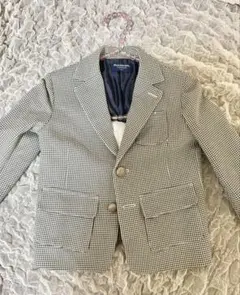 110センチ キッズ フォーマルジャケット チェック柄