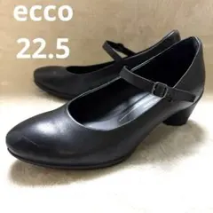 ecco ストラップパンプス メリージェーンレザー 黒22.5cm(EU35）のサムネイル