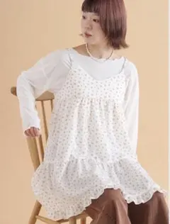 ehka sopo 前後2WAY花柄ミニキャミワンピースのサムネイル
