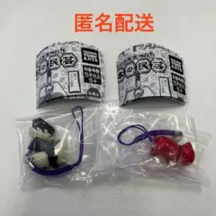 夏目友人帳 ニャンコ先生meets 日本の民芸 赤べこ シーサー　キーホルダー