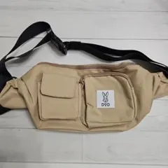付録：立体ポケット付き多機能ボディバッグ DOD ベージュ