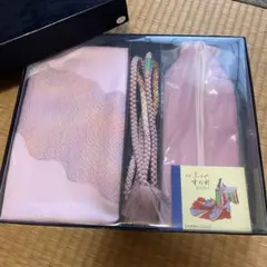 【新品未使用】正絹 帯揚げ、帯締め、重ね衿 セット