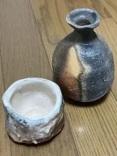 鯉江良二　 ぐい呑み 2点セット 白磁 黒釉 鯉江良二 ぐい呑み 2点セット 白磁 黒釉 - メルカリ