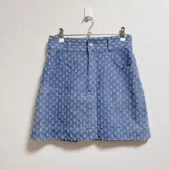 WEGO デニム ミニスカート ダメージ加工 ブルーのサムネイル