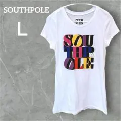 希少 SOUTHPOLE 【Ｌ】カラフル ロゴ Tシャツ 海外 古着 トップス