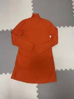 ZARA 長袖 ハイネック ニット オレンジ Mサイズ