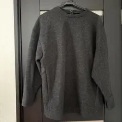 ダークグレー フウール風トレーナー 38/M