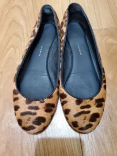 GIUSEPPE ZANOTTI　レオパードバレエシューズ