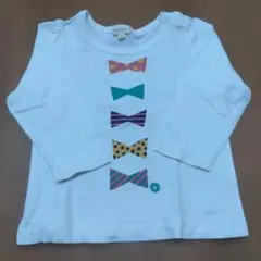 ☆美品☆ ボウタイ リボン プリント 長袖Tシャツ