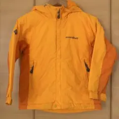 mont-bell オレンジジャケット フード付き