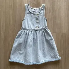 ZARA KIDS デニム ワンピース ジャンバースカート 128cm