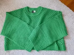 H&M ニット　メッシュ　トップス　M