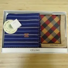 CELINE　セリーヌ　ハンカチ　タオルハンカチ　オーガニックコットン