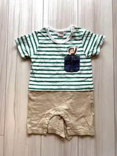 petit main おさるのジョージロンパース 80