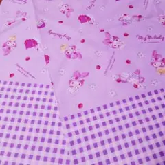 Sanrio　My Melody76.20 コットンオックス　パープル系