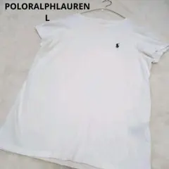 POLORALPHLAUREN　ラルフローレン　ホワイト　Tシャツ 半袖　丸首