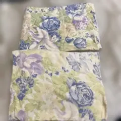 花柄綿毛布 ２枚セット140x200cm