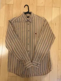 バーバリー ストライプシャツ UK製 希少