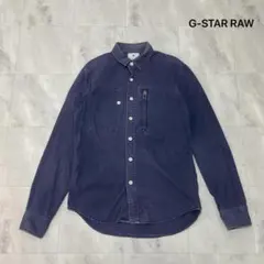 ジースターロウ コットンシャツ ポケットジップ ストリート ワークシャツ 長袖