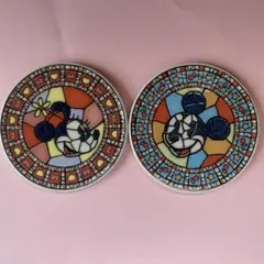 東京ディズニーシー　ステンドグラス風ガラス製コースター
