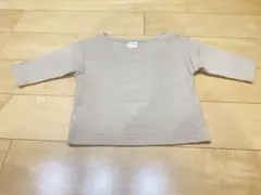 ベージュ 長袖Tシャツ 70サイズ