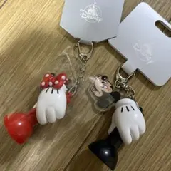 ミニー ミッキー　キーホルダー・キーチェーン ライトアップ 懐中電灯風