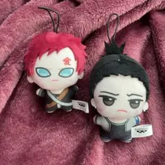 【新品】GIGO限定 NARUTO ナルト チビちびぐるみ 我愛羅　シカマル