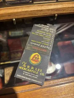 40s H.D.Lee ヴィンテージ マッチブック USA 広告物 当時物 額装 