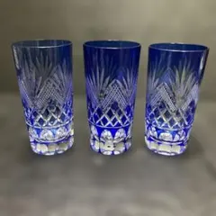 【作家物】大久保忠幸 江戸切子 ペアタンブラー 市松模様 グラス 200ml 作家物】大久保忠幸 江戸切子 ペアタンブラー 市松模様 グラス 200ml