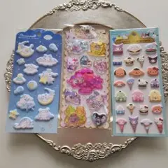 キラキラウォーターインシール　サンリオキャラクターズ　マシュマロステッカー