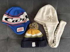 ベビー用ニット帽子3点セット