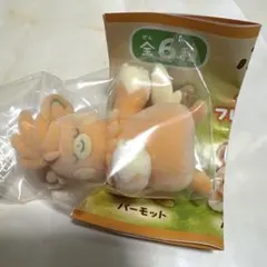 ふわふわドール　おねんねパーモット　フロッキー加工