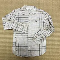 H&M チェック柄長袖シャツ 130