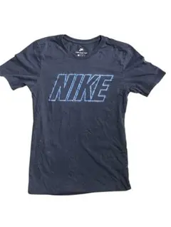 NIKE ビッグロゴ Tシャツ XS ネイビー 半袖 ナイキ 紺 ブルー