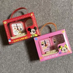 激レア　未使用　２個セット　ディズニー　置き時計　ミッキー　ミニー