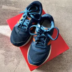New Balance 570 ネイビー/オレンジ キッズシューズ