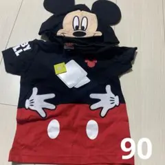 (90)ベビードール　ミッキー　なりきり　半袖　トップス
