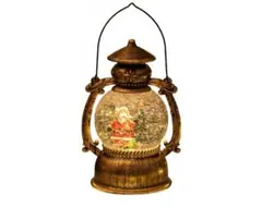 レトロなサンタ&ツリーランタン クリスマス8曲オルゴール