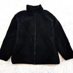 ユニクロ ファーリーフリースフルジップジャケット 黒 メンズXXL UNIQLO